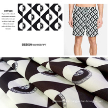 Abstract Digital Printed Beach Shorts/ Casual Garment Fabric